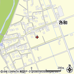 静岡県掛川市各和89周辺の地図