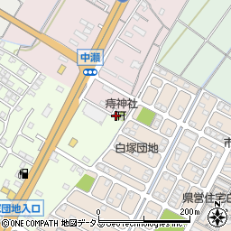 三重県津市河芸町中瀬257周辺の地図