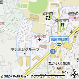 池田中町周辺の地図
