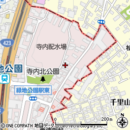 第３ＫとＫ東寺内町周辺の地図