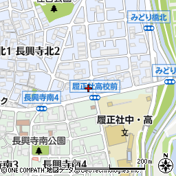 ファミリーマート豊中長興寺北店周辺の地図