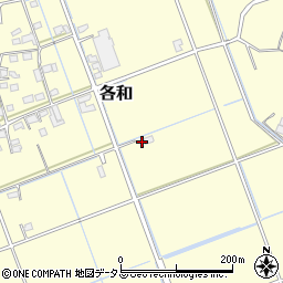 静岡県掛川市各和397周辺の地図