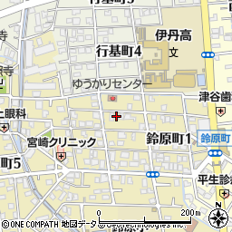 兵庫県伊丹市鈴原町2丁目12周辺の地図