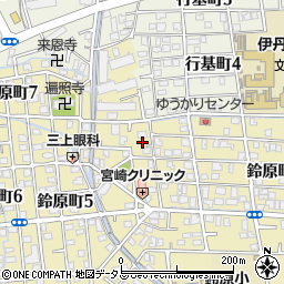 兵庫県伊丹市鈴原町4丁目1-3周辺の地図