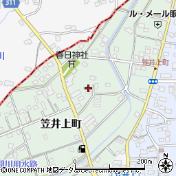 静岡県浜松市中央区笠井上町257周辺の地図