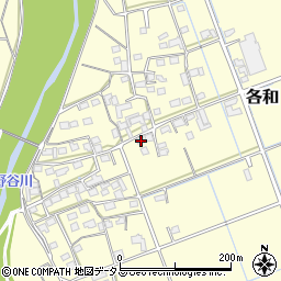 静岡県掛川市各和132周辺の地図