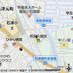 大阪府寝屋川市石津中町41周辺の地図