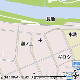 愛知県豊橋市牛川町瀬ノ上周辺の地図