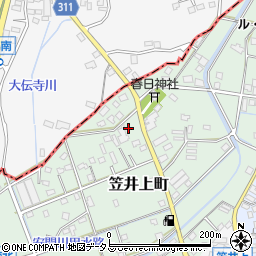 静岡県浜松市中央区笠井上町337周辺の地図