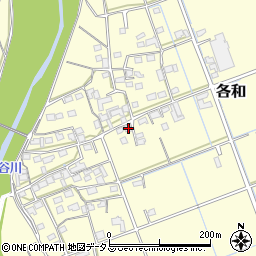 静岡県掛川市各和131周辺の地図