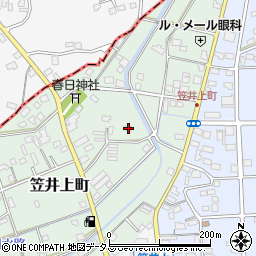 静岡県浜松市中央区笠井上町268周辺の地図
