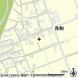 静岡県掛川市各和87-1周辺の地図