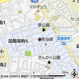 兵庫県伊丹市昆陽泉町周辺の地図