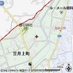 静岡県浜松市中央区笠井上町266周辺の地図