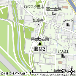 大阪府豊中市勝部2丁目周辺の地図