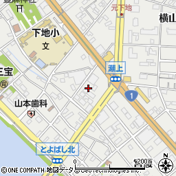愛知県豊橋市下地町瀬上周辺の地図