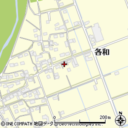 静岡県掛川市各和122周辺の地図