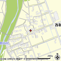 静岡県掛川市各和1298周辺の地図