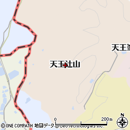 京都府京田辺市天王辻山周辺の地図