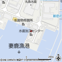 天晴水産株式会社妻鹿漁港店周辺の地図