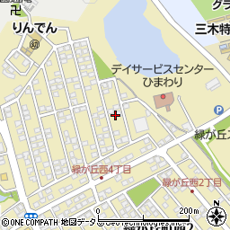 兵庫県三木市緑が丘町西4丁目11周辺の地図