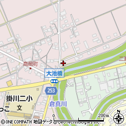 静岡県掛川市大池1152周辺の地図