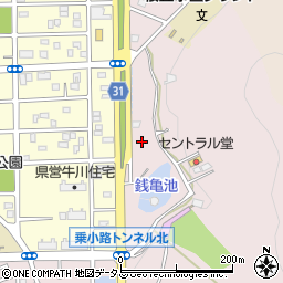 愛知県豊橋市牛川町池下周辺の地図