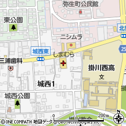 ファッションセンターしまむら掛川店周辺の地図