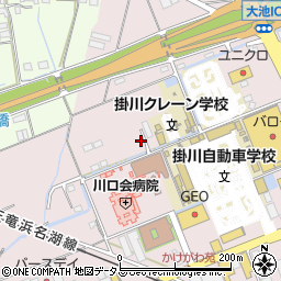 静岡県掛川市大池524周辺の地図