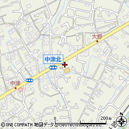 ワークマン加古川中津店駐車場周辺の地図