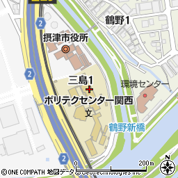 〒566-0022 大阪府摂津市三島の地図