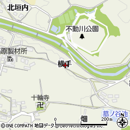 京都府木津川市山城町平尾横手周辺の地図