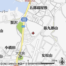 愛知県蒲郡市西浦町大知柄55周辺の地図