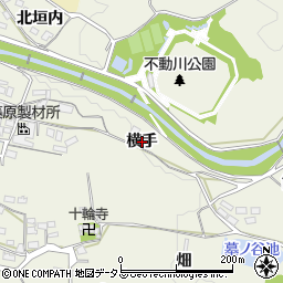 京都府木津川市山城町平尾（横手）周辺の地図