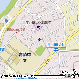 愛知県豊橋市牛川町田ノ上周辺の地図
