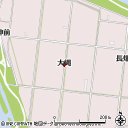愛知県豊橋市牛川町大縄周辺の地図