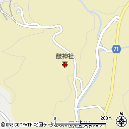 鼓神社周辺の地図