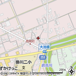 静岡県掛川市大池2052周辺の地図