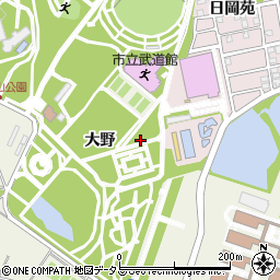 日岡山公園トイレ２周辺の地図