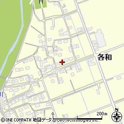 静岡県掛川市各和1291周辺の地図