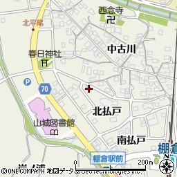 京都府木津川市山城町平尾北払戸47周辺の地図