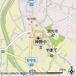 加古川市役所教育指導部　社会教育・スポーツ振興課・神野第２児童クラブ周辺の地図