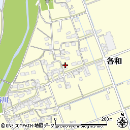 静岡県掛川市各和1292周辺の地図
