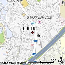 大阪府吹田市上山手町21-23周辺の地図