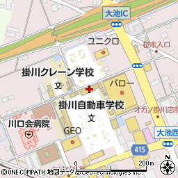 静岡県掛川市大池655周辺の地図