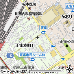 タイムズ正雀本町１丁目駐車場周辺の地図