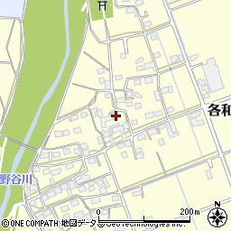 静岡県掛川市各和40周辺の地図