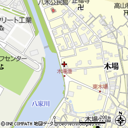 兵庫県姫路市木場1417-21周辺の地図