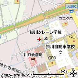 静岡県掛川市大池525周辺の地図