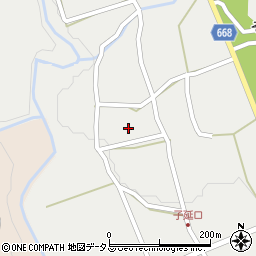 三重県伊賀市子延周辺の地図